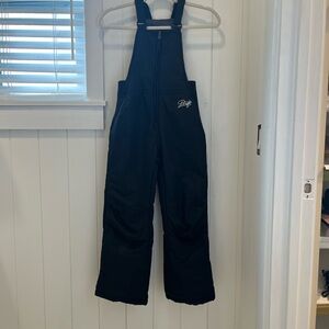 Cozy Black Kids Overalls for snow